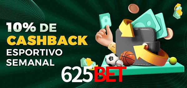 10% de bônus de cashback na 625bet